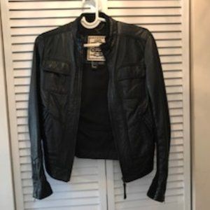 Mango Leather riding Jacket